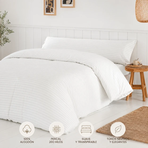 COTTON ARTEAN Funda Nórdica Tula Beige