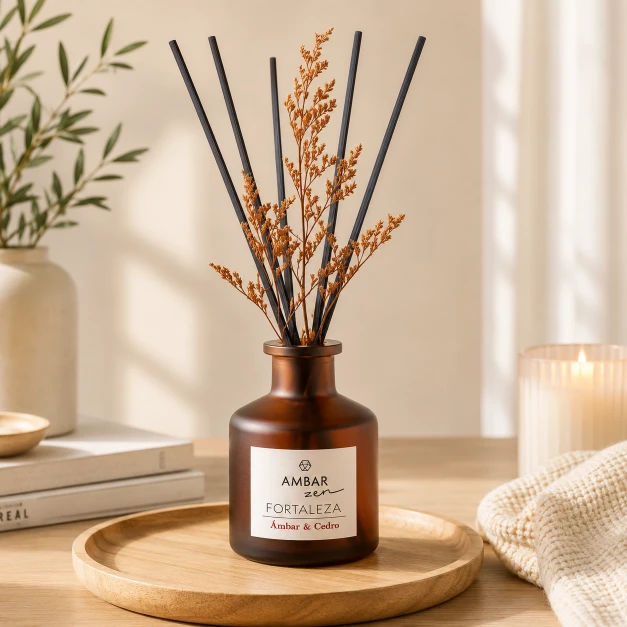TIENDIFY Ambientador Mikado Decorativo Ámbar