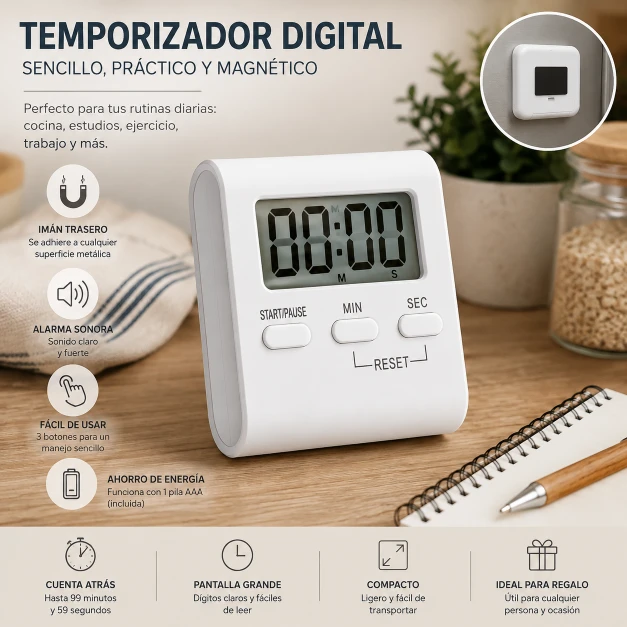 JZK Temporizador Digital Magnético