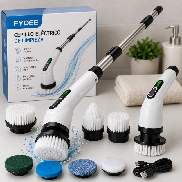 FYDEE Cepillo Eléctrico de Limpieza