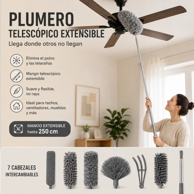 FumyFumy Plumero Telescópico Extensible