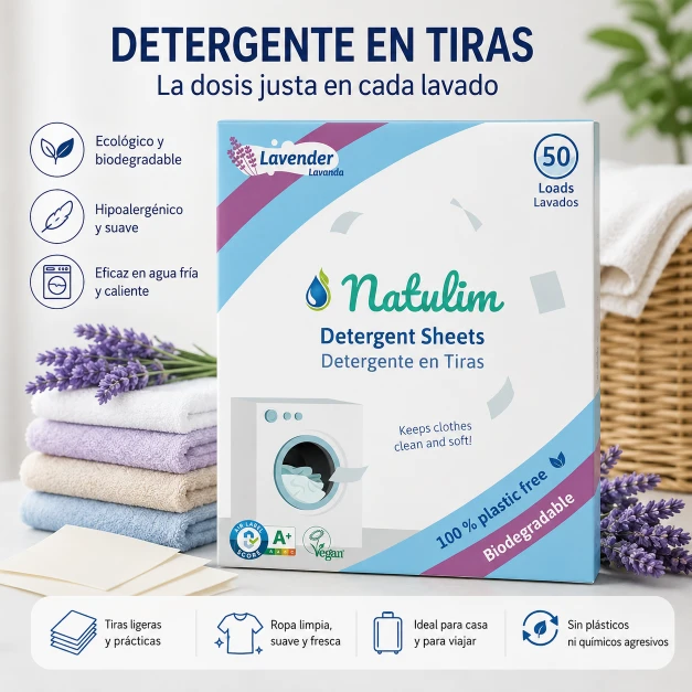 Natulim Detergente en Tiras para Lavadora