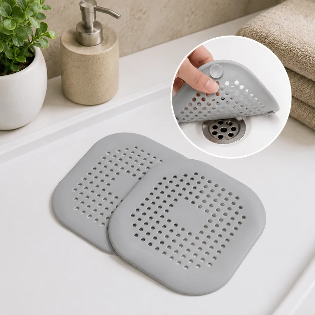 Protector de Desagüe de Silicona – Pack de 2