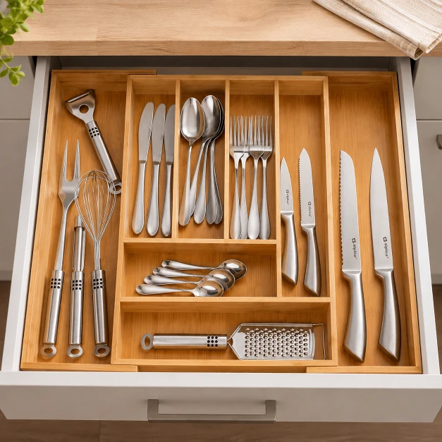 Alpina Organizador Extensible para Cajón de Cocina