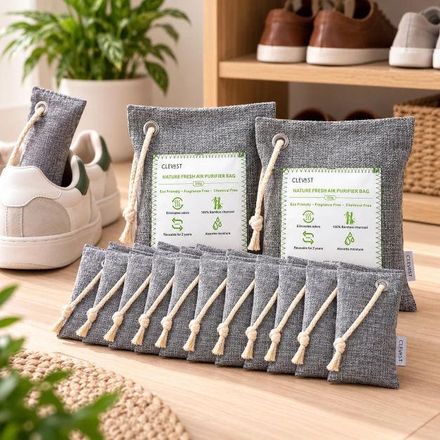 CLEVAST Bolsas Purificadoras de Carbón de Bambú – 14 unidades