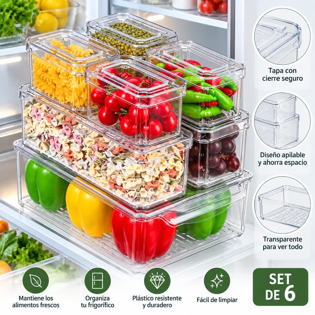 Organizador Transparente para Frigorífico